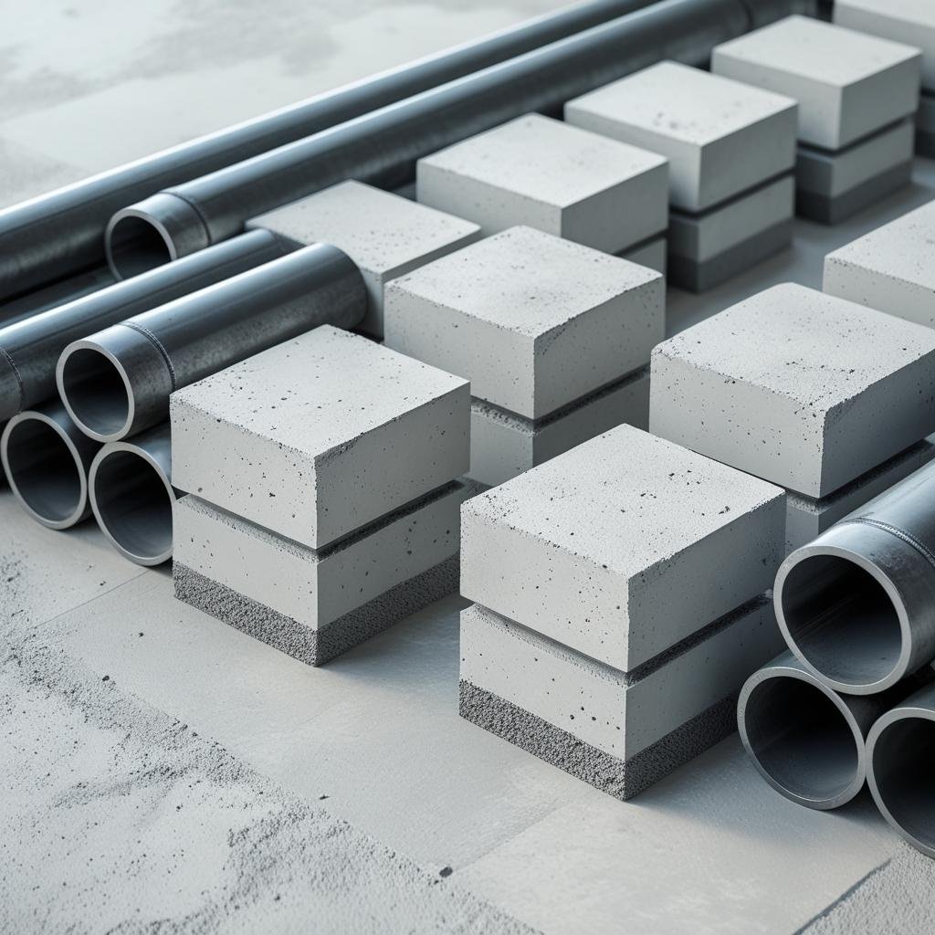 Concrete Blocks for Construction Purposes best Quality Standard size.