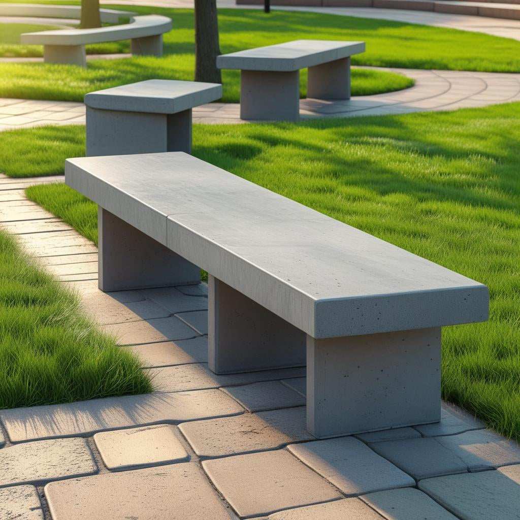 High Quality Outdoor Concrete Study Chair Standard Size