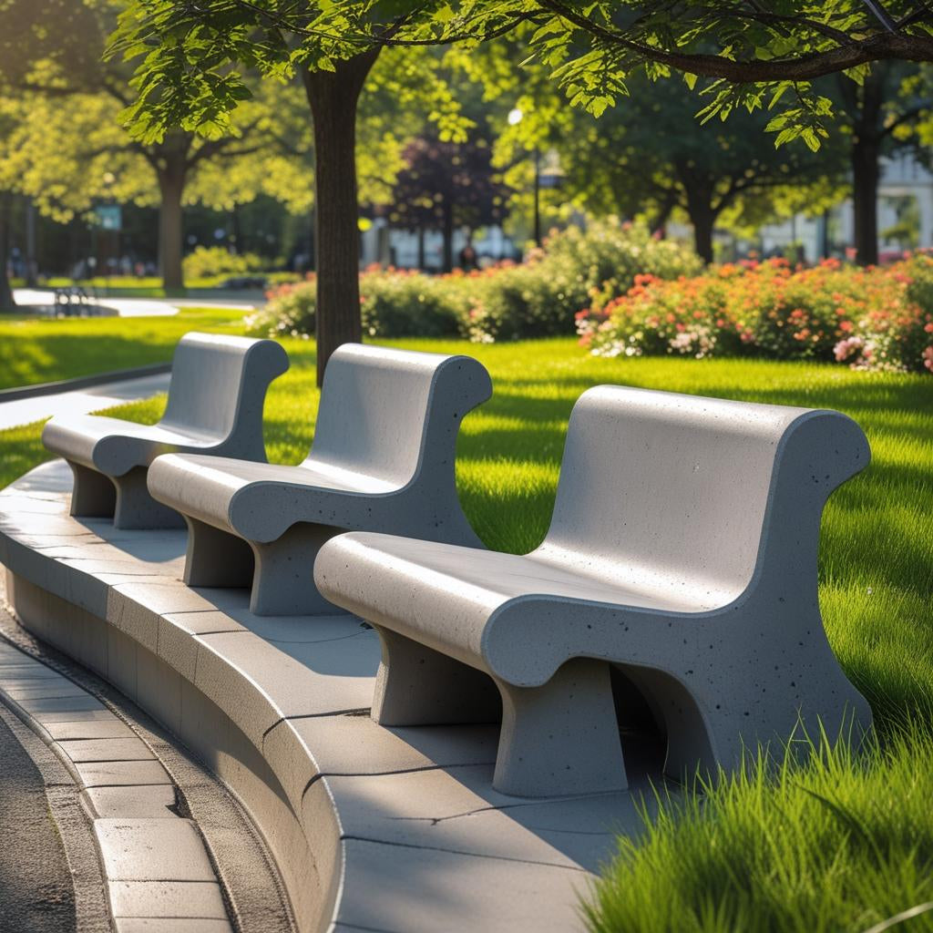 High Quality Outdoor Concrete Study Chair Standard Size