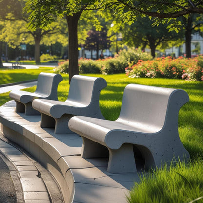 High Quality Outdoor Concrete Study Chair Standard Size