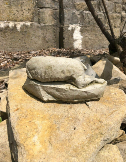Top Quality Sleeping Dog Statue | Reconstituted Stone Animal Concrete Garden Ornament Decor